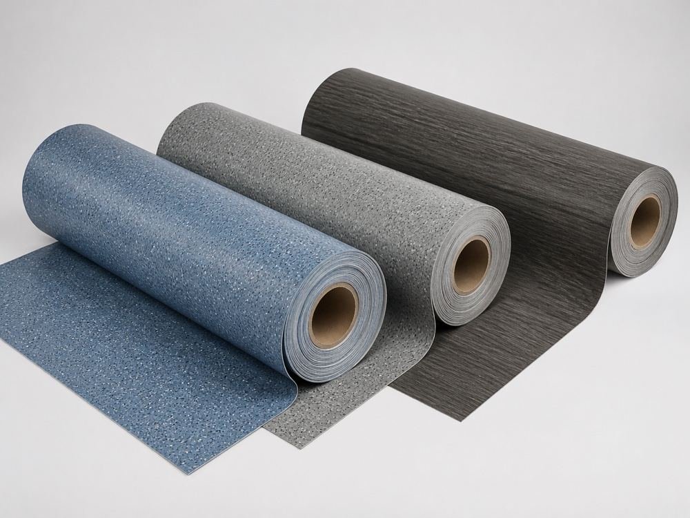 PVC transportation flooring rolls in multiple surface options