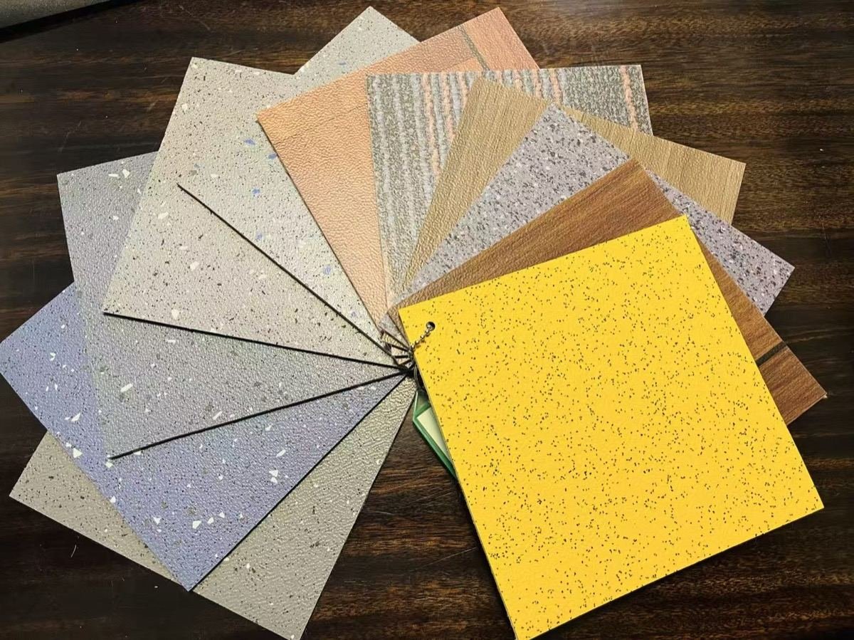 PVC flooring sample surface options